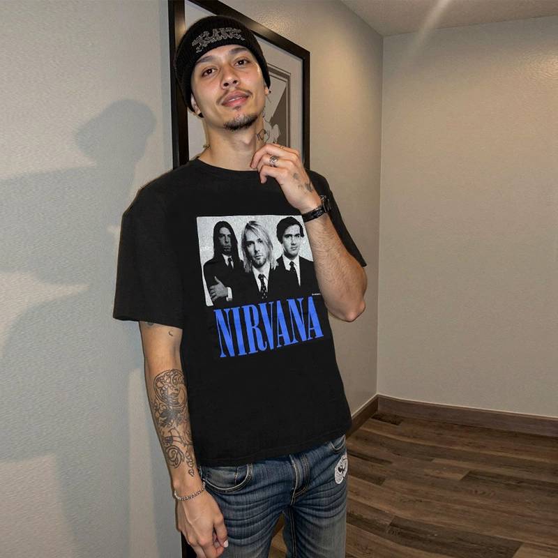 Футболка с коротким рукавом и круглым вырезом, европейский стиль