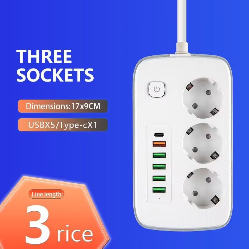 순수한 구리 유럽 게이지/3 비트 5USB 1 유형 c3 m