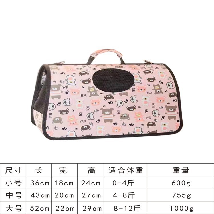 Mochila para gatos multicolor multipatrón para mascotas multifuncional tela de Oxford portátil para salir bolsa de mascotas al por mayor