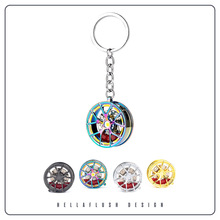 汽车迷你BBS轮毂钥匙扣挂件 金属可旋转刹车盘轮毂钥匙挂饰小礼品