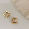 Silver needle, earrings, fashionable zirconium, french style, silver 925 sample, light luxury style, internet celebrity