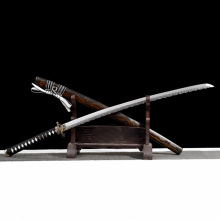 龙泉市刀剑一体烧刃日式指挥刀防身Katana冷兵器影视宝剑未开刃