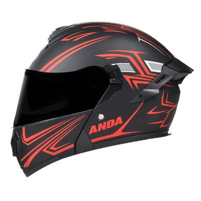 Motosiklet kaskı (dəbilqə) — Helmet Large Tail Fin Reveal