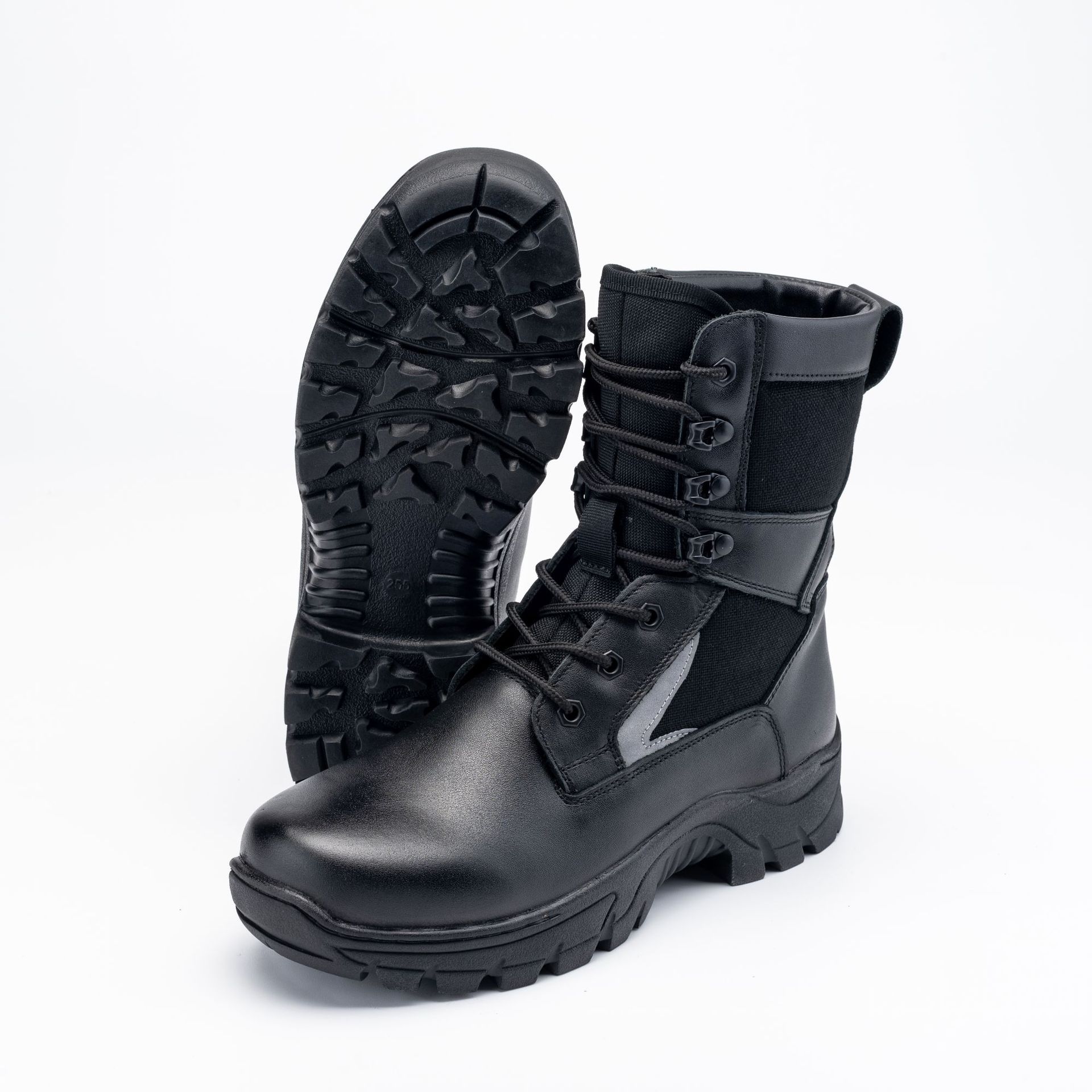 春款战术靴消防靴森林防护靴作战训练消防靴高帮男士防护批发