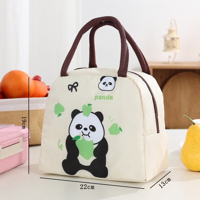 Bolsa para lonchera con aislamiento de papel de aluminio, bolsa de mano con dibujos animados, bolsa de almuerzo para el trabajo de estudiantes, bolsa de almuerzo con aislamiento para niños, bolsa bento.