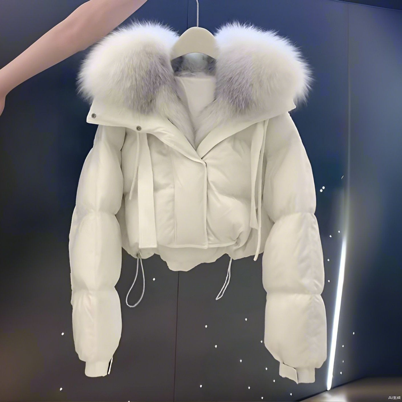 G9a可拆卸毛领冬季2024新款韩系小个子时尚外套加厚保暖短款羽绒