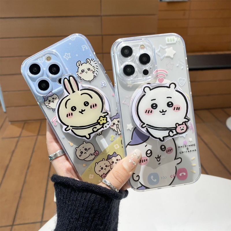 Suitable for Apple 15/Iphone 14Plus Cute Kaji Iwa 16 Transparent 13Pro Magnetic Holder Mobile Phone Case Suitable for Apple 15/Iphone 14Plus Cute Kaji Iwa 16 Transparent 13Pro Magnetic Holder Mobile Phone Case