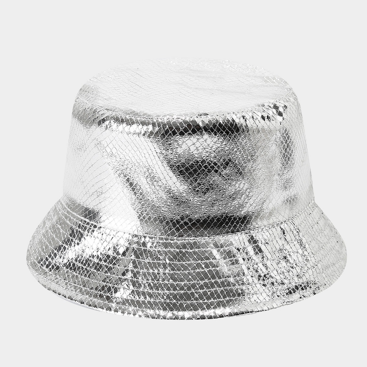 Europa y América nuevo oro y plata de dos colores sombrero de pescador personalidad femenina de la calle de doble cara sombrero de lavabo de ocio al aire libre sombrero plegable image 13