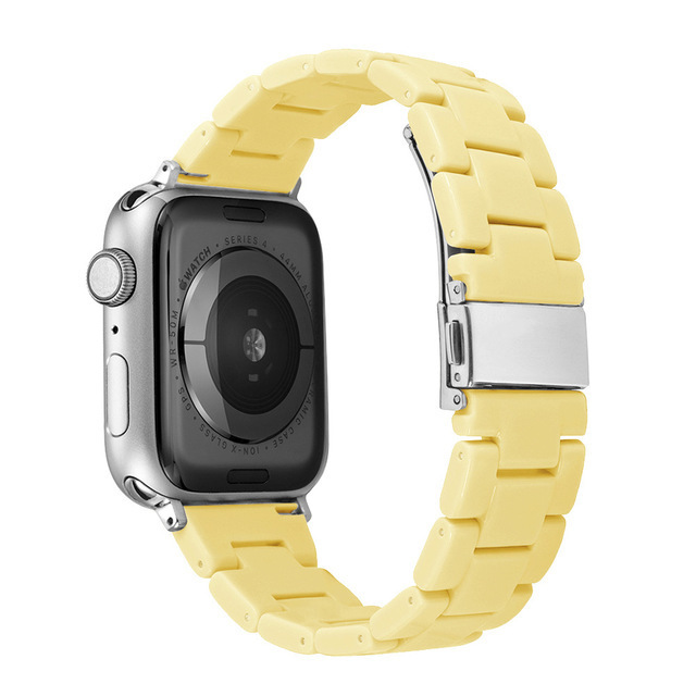 Aplicable a Huawei Samsung tres correa de reloj de plástico arco iris sólido correa de reloj de plástico Apple iwatch