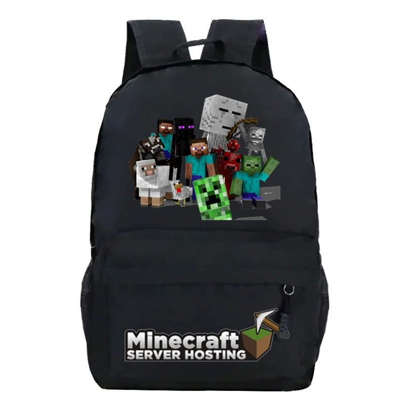 Детский рюкзак-плечевая сумка (Minecraft), принтая школьная сумка, один размер, легкий 0.311 кг