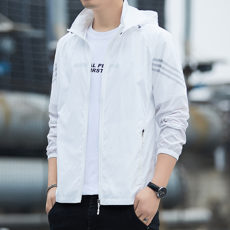 UPF50 Outdoor Ice Silk Sun Protection Clothing Men's Summer UV Protection Lightweight Breathable Fishing Sun Protection Coat