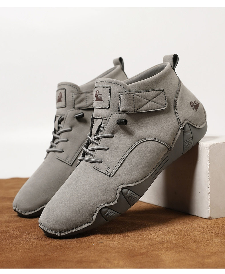 Giày bốt Martin nam cổ cao kiểu mới, bốt ngắn thường ngày, đế bằng chống trượt — 20983 Màu đen, 20983 kaki, 20983 màu trắng, 20983 màu xám chi tiết 36