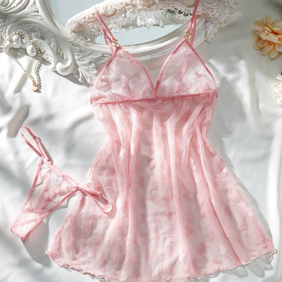 Элитное качественное сексуальное белье, slip-dress, без спинки
