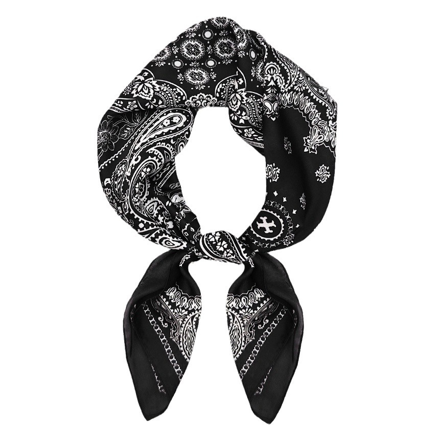 Vintage Leopard Print Square Satin Women's Scarf Professional Shawl_voghion.com