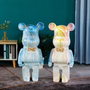 Modern home violent bear large ornaments landing living room bedroom creative tissue box toilet paper decorations