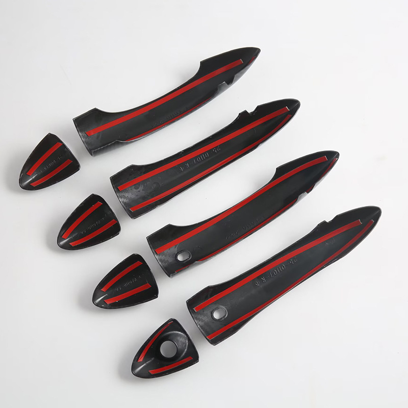 Suitable for Alfa Romeo Door Handle Exterior Car Decoration Accessories in Glossy Black Electroplating