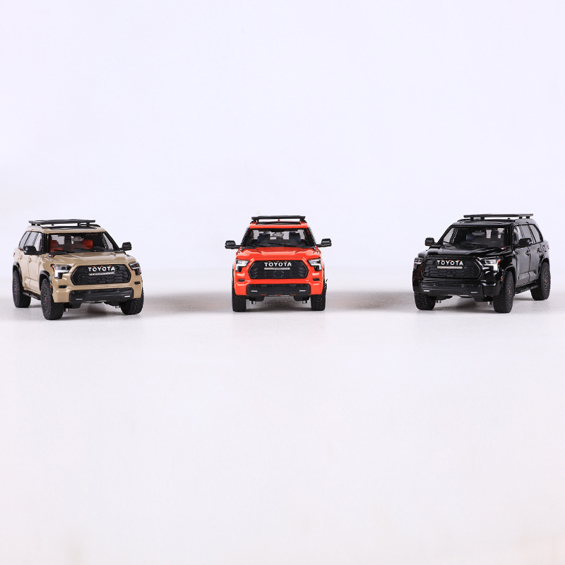 GCD 1:64 TOYOTA SEQUOIA SUV 오프로드 차량 시뮬레이션 합금 자동차 모델 컬렉션
