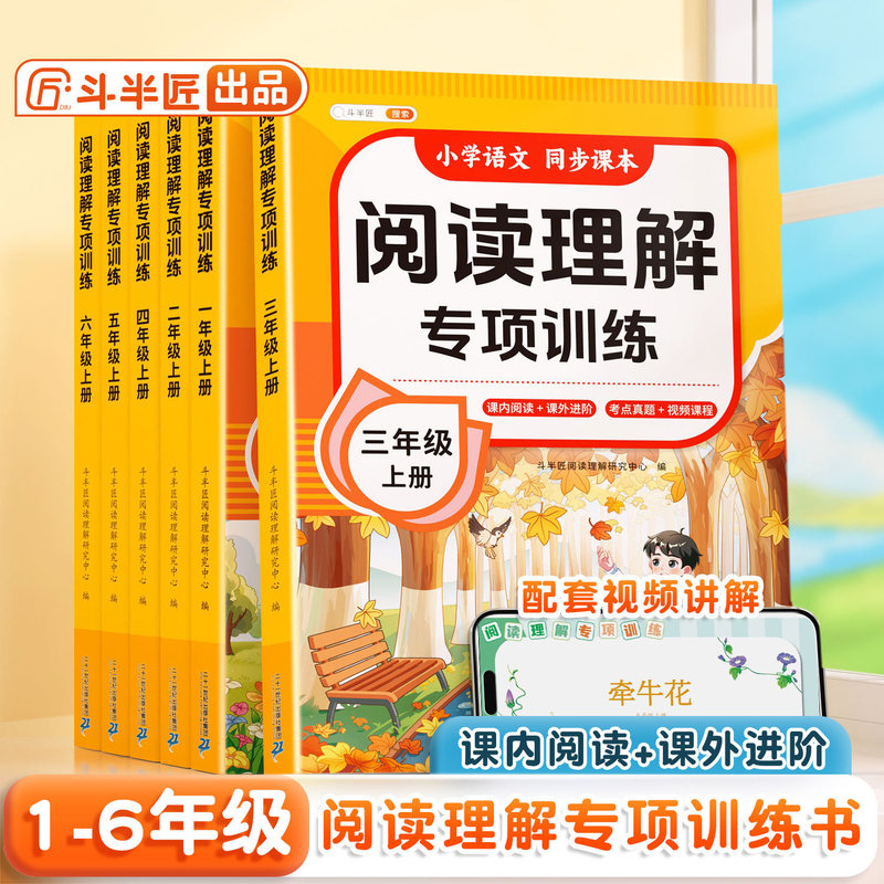 Doubanjiang Primary School 1-6Th Grade Chinese Reading Comprehension Special Training Daily Practice Textbook Synchronization