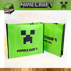 My World Minecraft Creeper Handbag Eco Bag Shopping Bag Gift Bag Game Merchandise