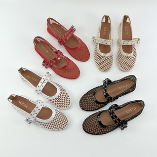 �W����ЬŮ2026�¿��ļ�һ�֎��U��͸��WЬ��ʽ��ȹ�Ӝ\��ƽ��Ь