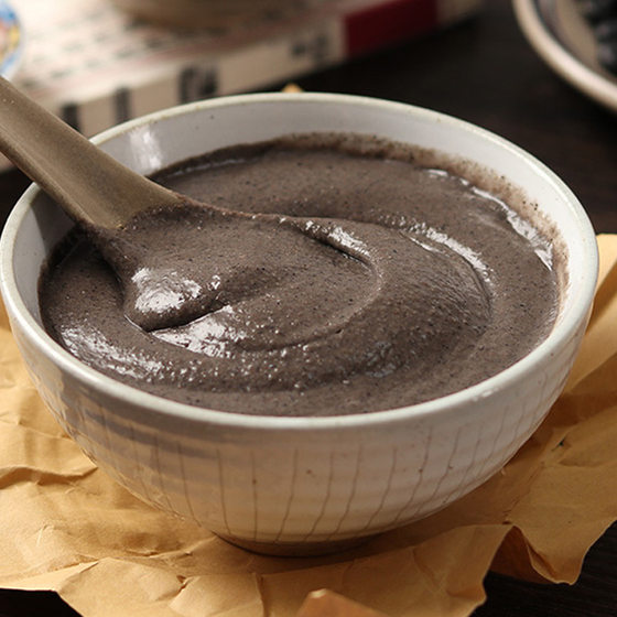 Bazhen powder 500g/can black sesame walnut powder five black powder bigu powder black sesame powder grain wholesale