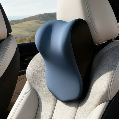 A generation of car headrest Headrest - lake-blue