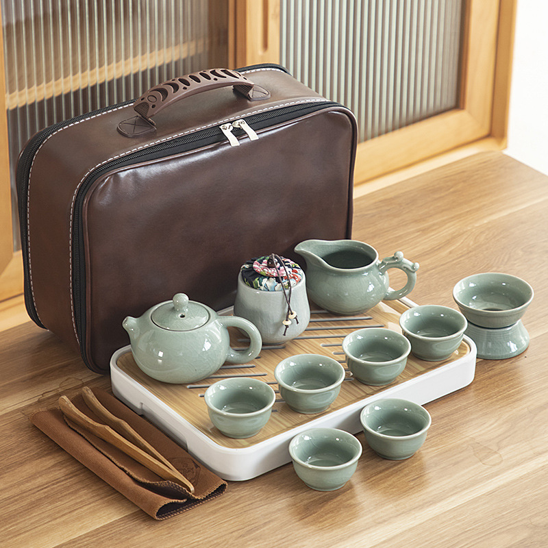 Handheld travel high-end tea set for traveling