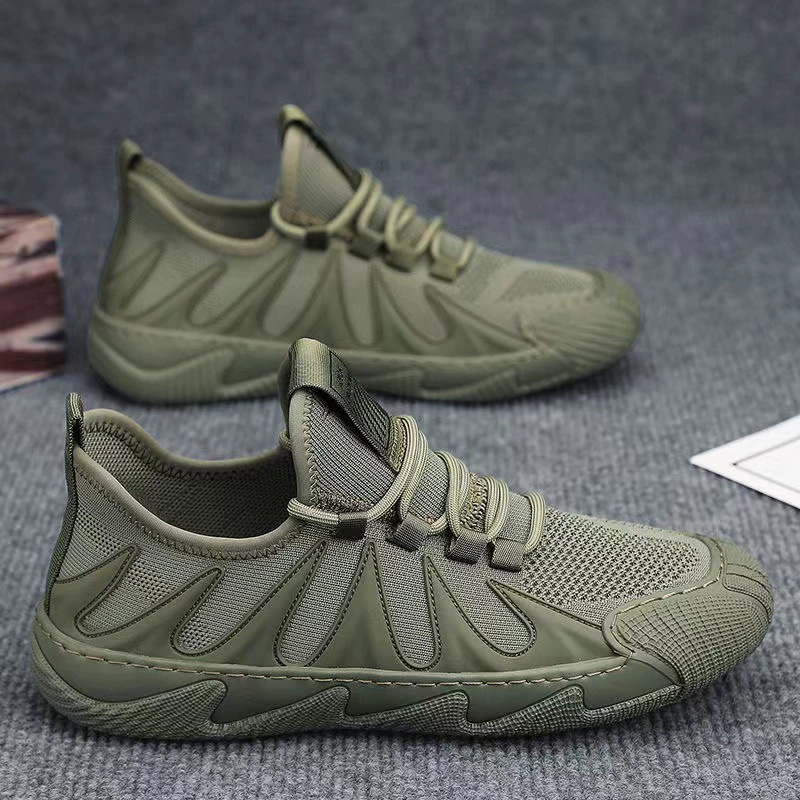 Прямая поставка с фабрики, новые летние дышащие сетчатые кроссовки, модные повседневные сетчатые туфли, черная рабочая обувь, Мужская