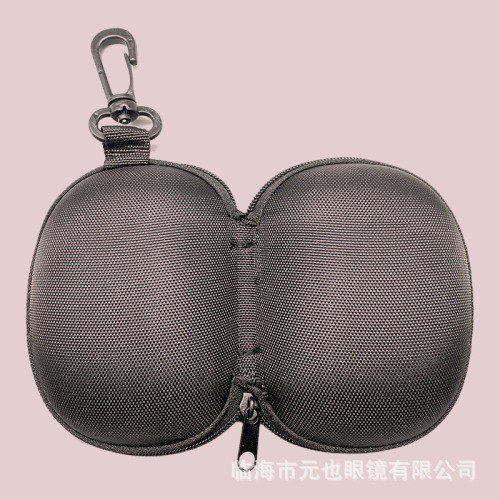 Hanging buckle foldable glasses box storage bag new black zipper buckle sunglasses sunglasses reading glasses box