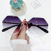 Metal sunglasses, trend glasses solar-powered, European style, wholesale