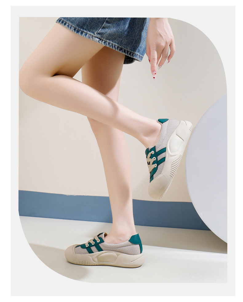 2024 verano nueva versión coreana ins blanco transpirable para mujeres, zapatos de tabla casuales de caña baja, zapatos de bizcocho de suela gruesa_voghion.com