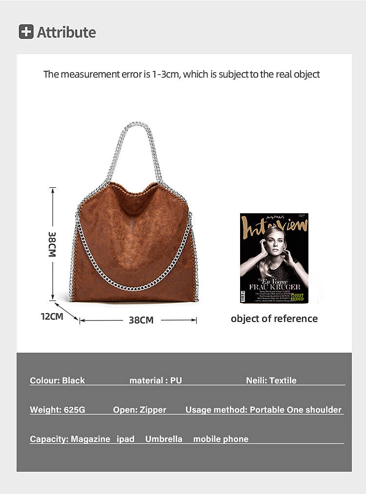Women's Chain Portable Handbag - Image 1