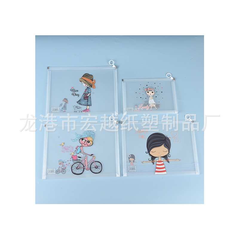 Bolsa impermeable de almacenamiento PP tamaño A4 A5 para oficina