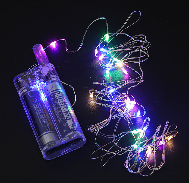 2节电池盒-圆壳-彩灯