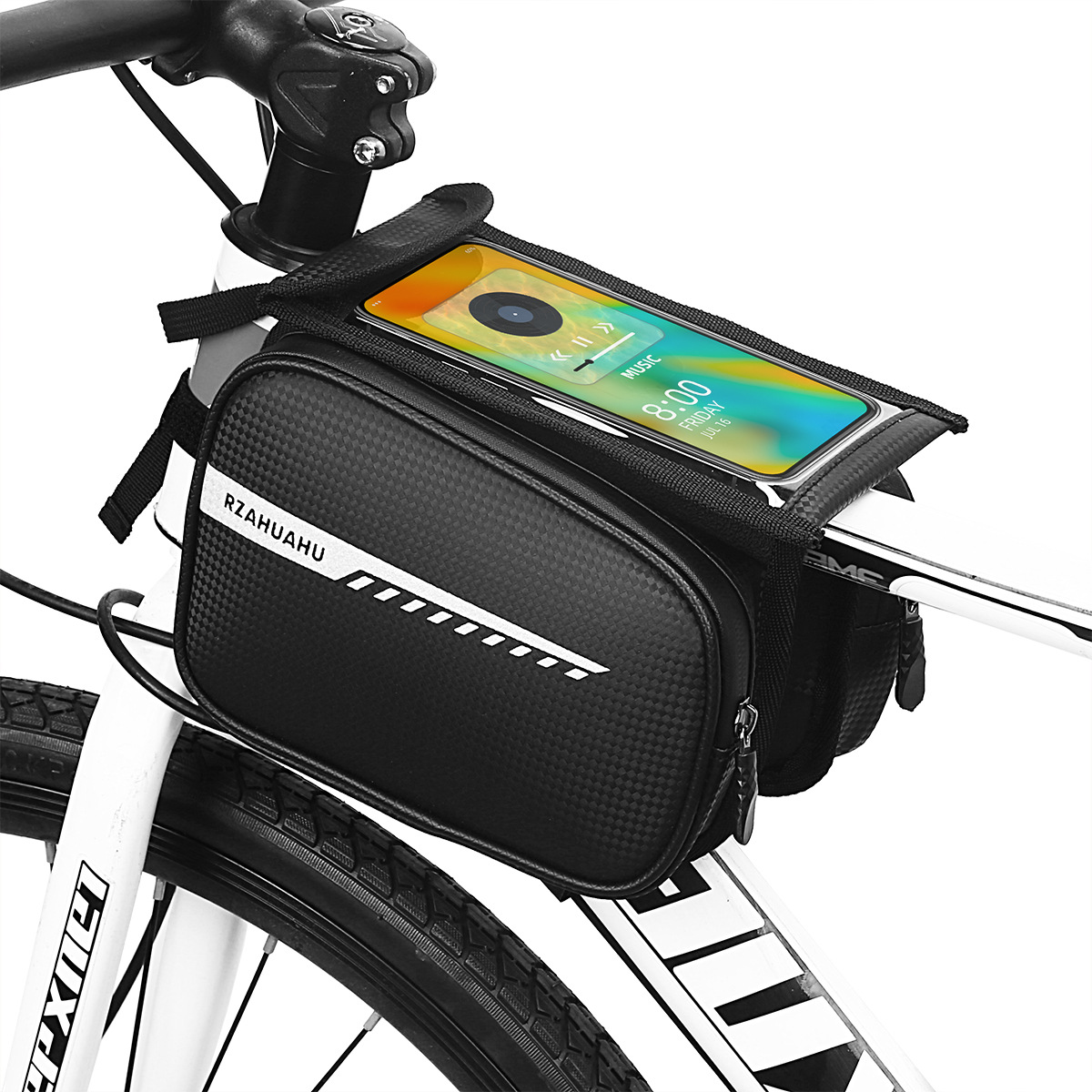 Bike Front Bar Bag Mountain Bike Phone Storage Bag Single Bike Front Saddle Bag Waterproof Hanging Bag Cycling Gear Accessory