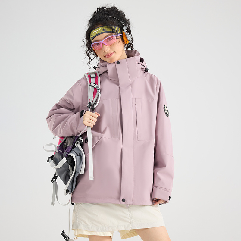 秋冬季冲锋衣防风防水三合一外套可拆卸羽绒内胆登山服定制LOGO字|undefined