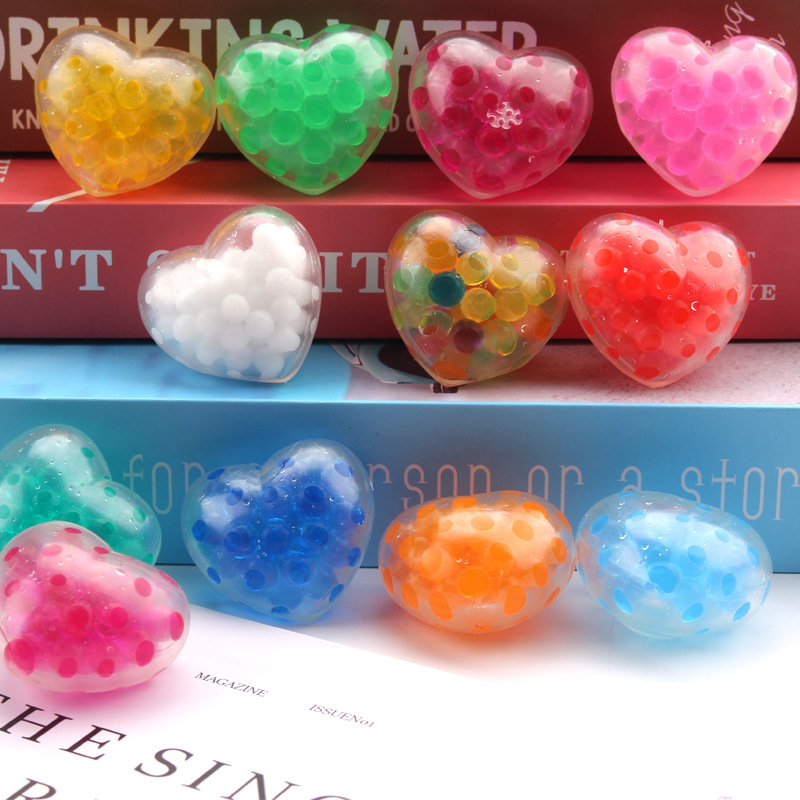 Cross-Border Hot-Selling Valentine's Day Love Heart Water Bead Stress Relief Glitter Ball Novelty Toy Wholesale Cross-Border Hot-Selling Valentine's Day Love Heart Water Bead Stress Relief Glitter Ball Novelty Toy Wholesale