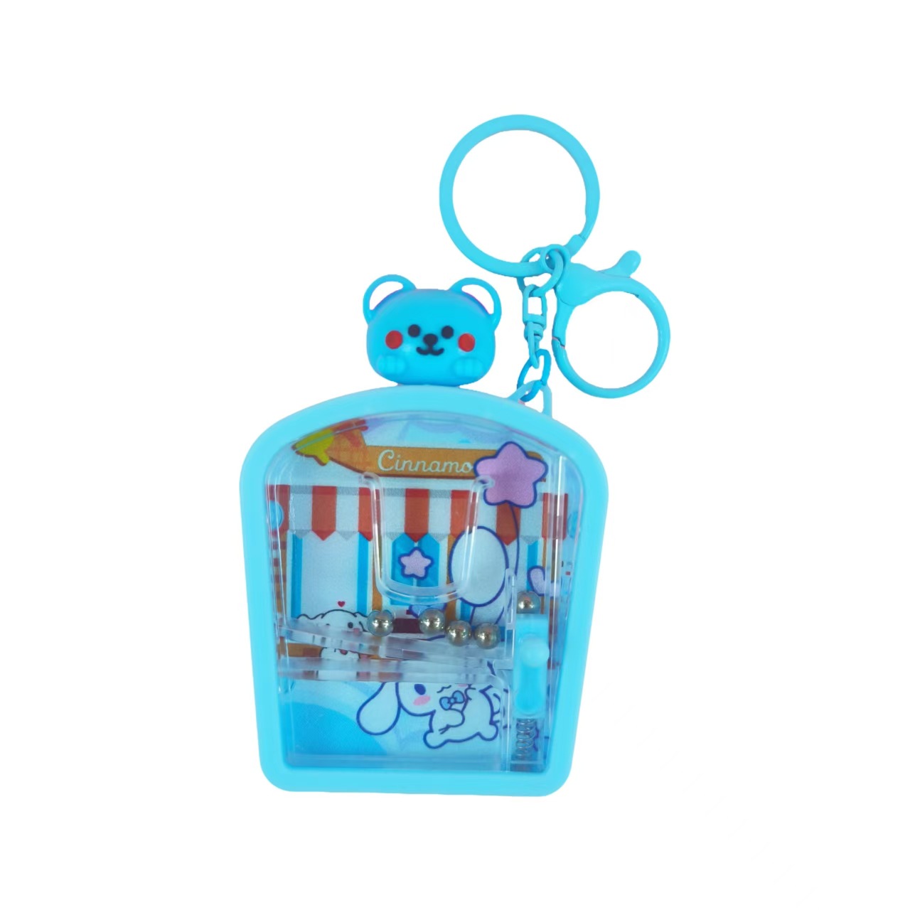 Juegos de dibujos animados divertidos máquina de martillo desprimir mochila colgante creativo pequeño regalo para estudiantes colgante llavero