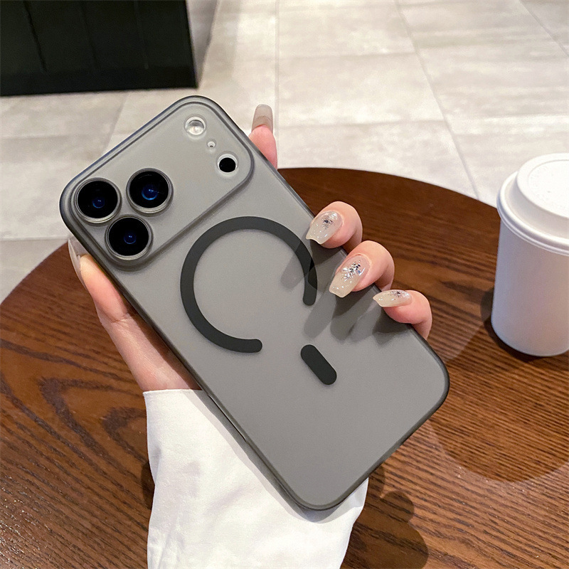 适用iPhone17PROMAX手机壳冰雾超薄磨砂磁吸苹果16带镜头膜15硬壳|undefined
