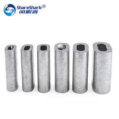 Wire rope aluminum sleeve aluminum clip single hole elliptical aluminum buckle aluminum card aluminum rolling head wire rope clip