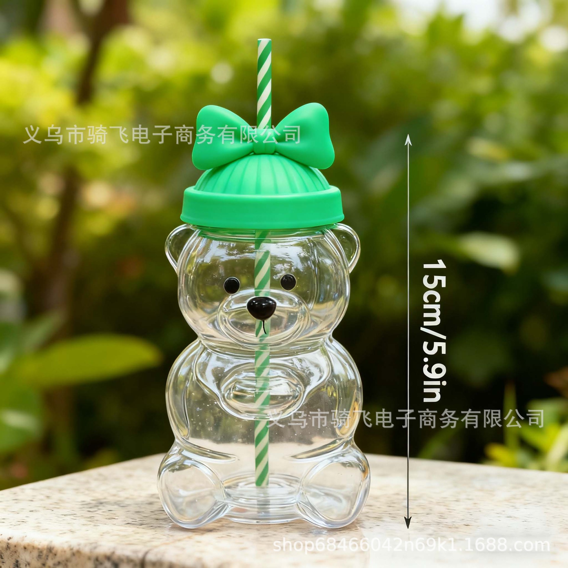 Explosiones transfronterizas 2025 nuevas tazas de paja de oso / lindas tazas de oso / tazas de bebida de jugo doméstico