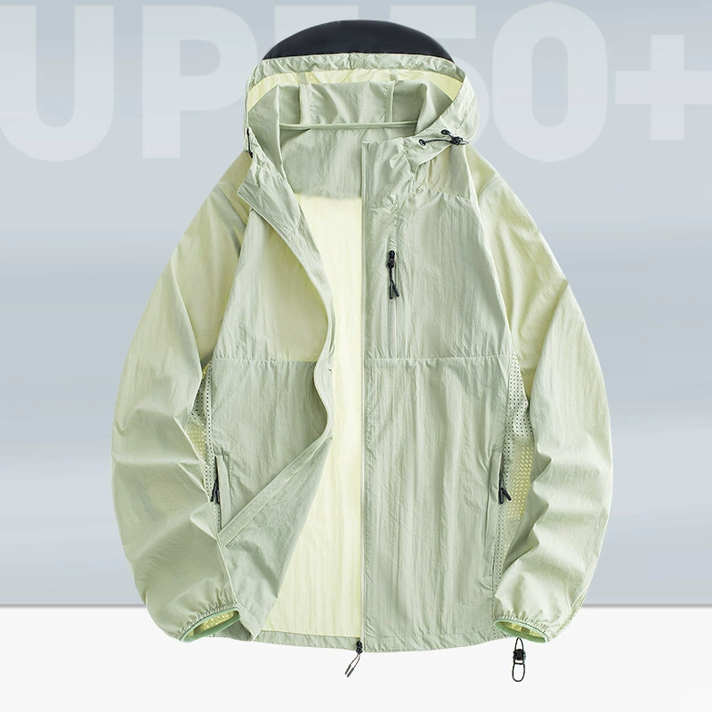 Новая летняя мужская и женская кожаная одежда, легкая и дышащая солнцезащитная одежда с капюшоном и защитой от ультрафиолета UPF50 + для рыбалки на открытом воздухе для мужчин