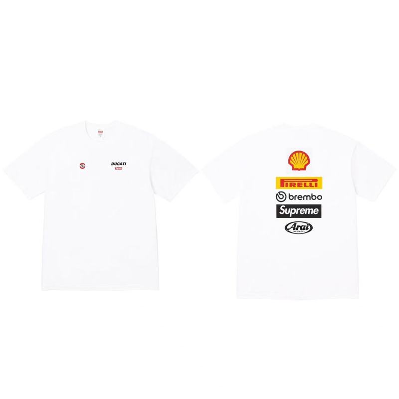 クロスボーダーファッションとトレンディなシュプリームレタープリントラウンドネック半袖ユニセックスストリートファッションTシャツドロップシッピング|undefined