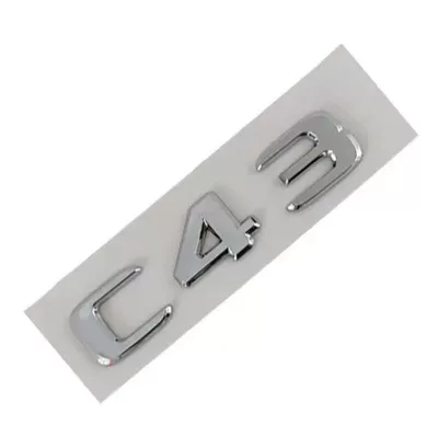 the rear emblem to C43 or | Car logo