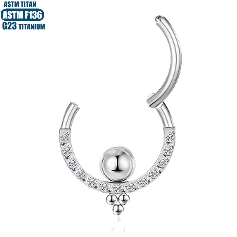 Labret piercing jewelry detail image