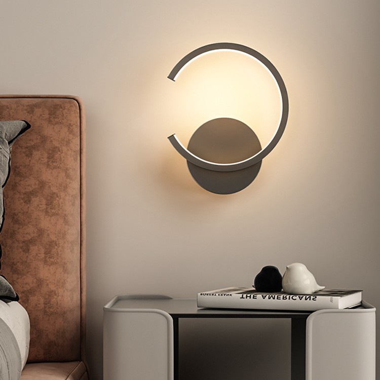 2024 lámpara de pared moderna nórdica sala de estar dormitorio lámpara de pared de fondo lámpara de cabecera balcón pared de fondo simple cabecera nueva