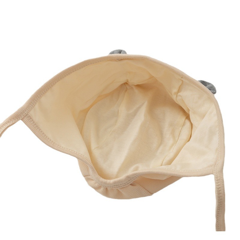 Sombrero de bebé de algodón pequeño mes de edad súper lindo primavera y otoño sombrero de bebé para hombres y mujeres protector de orejas para recién nacidos sombrero de puerta