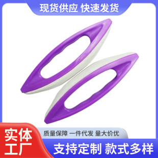 Cross-border nail tools sheepskin file polishing file polishing wax waxing brush waxing device purple sheepskin brush