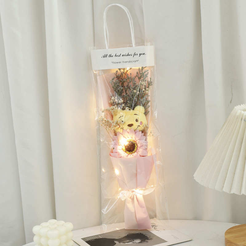 520 bolsas de San Valentín, muñecos de osos amarillos, ramos secos de muñecas, regalos de cumpleaños para hombres y mujeres, esposas y novias