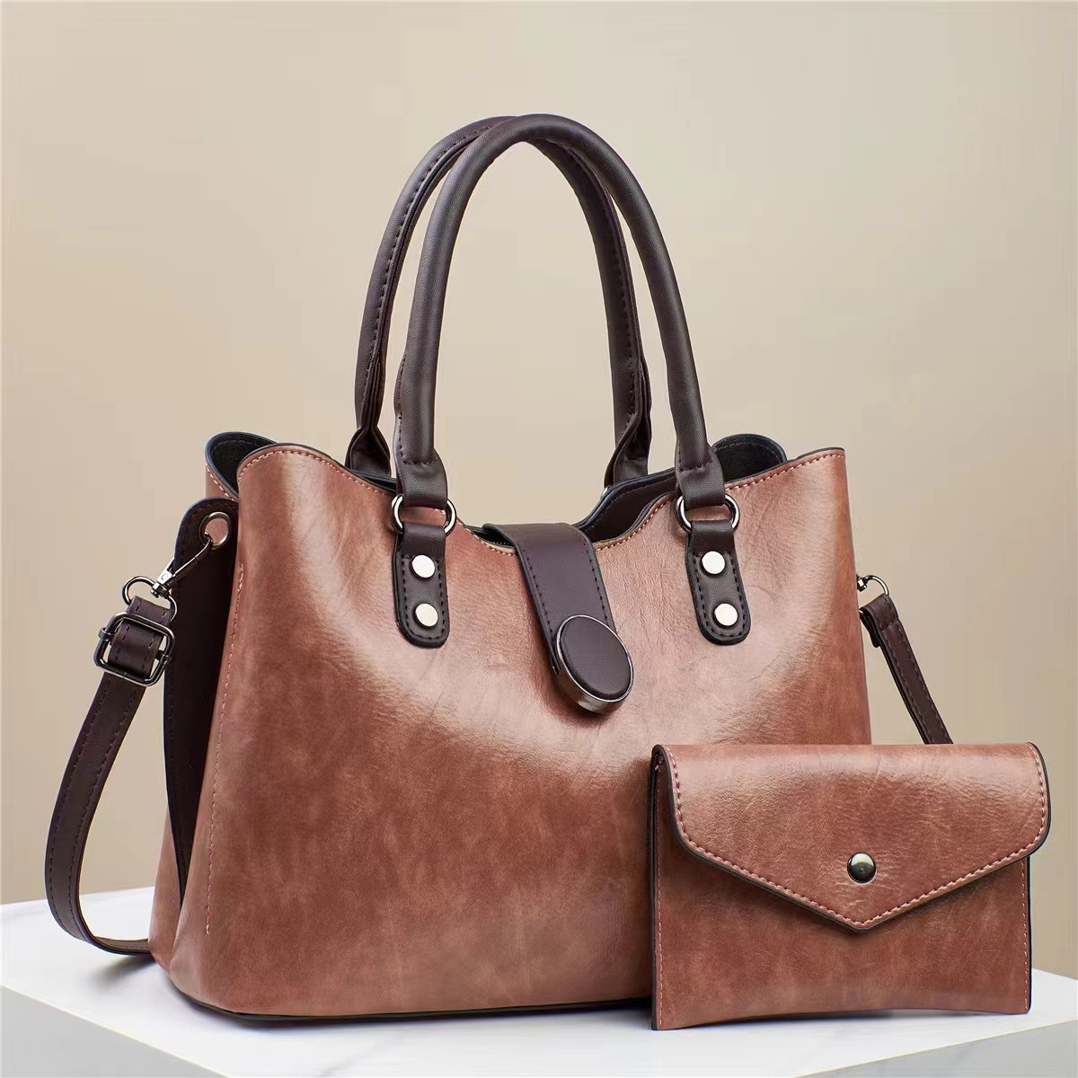 Bolso de mano retro texturas coreanas de un solo hombro suave, bolso inclinado, bolso de comercio exterior de mujeres, 2024 nueva moda